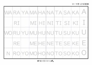 ローマ字50音表_大文字